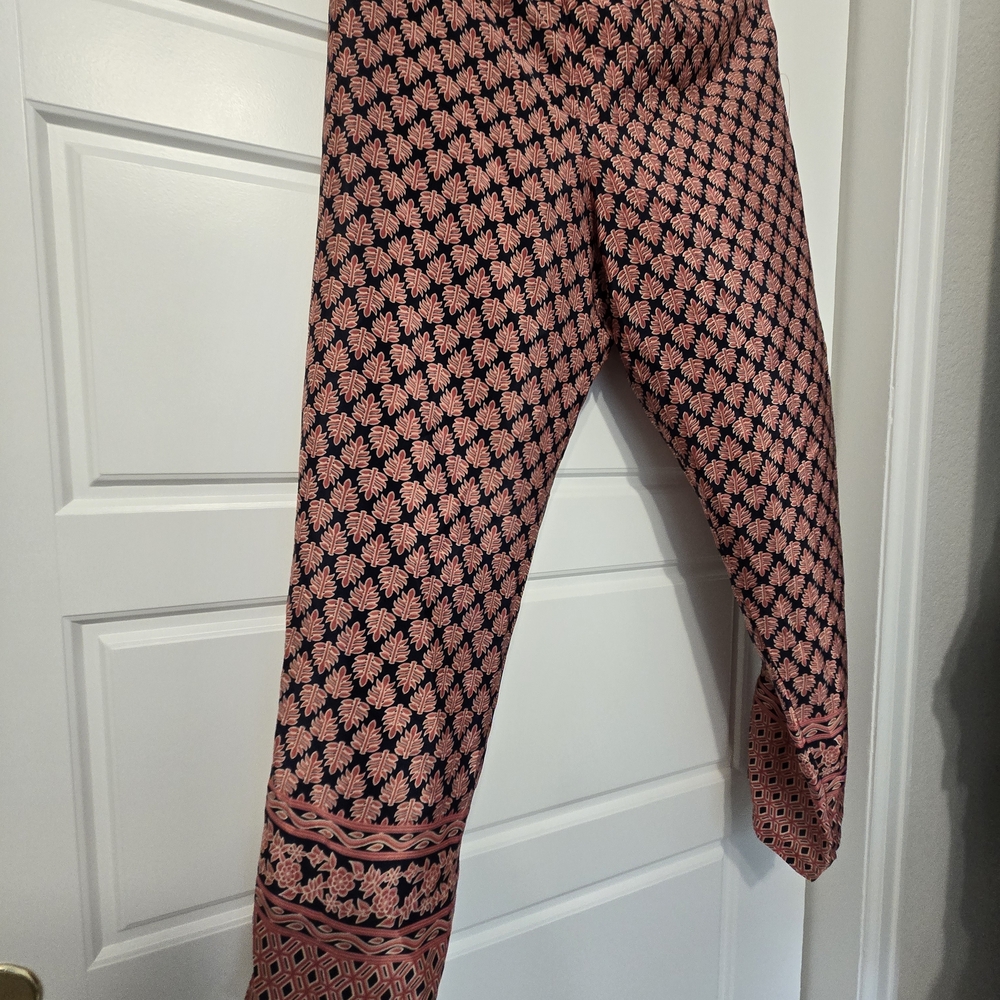 Pink and Black Patterned Pant